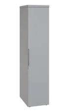 SIST 5 - 42 šatní skříň, 1-dveřová, tyč, pravá, 1820x400x600, šedá